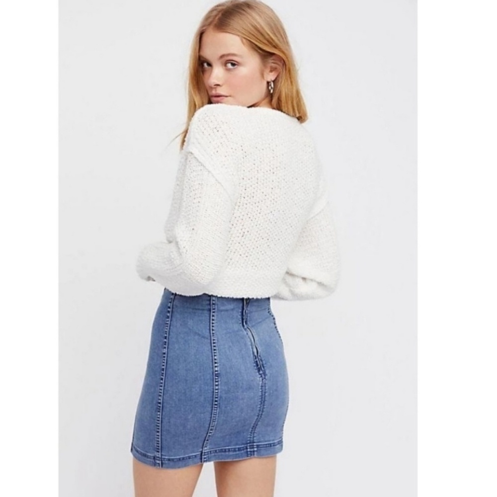 RED DRESS BOUTIQUE x Wild Honey Denim Mini Skirt New - Picture 4 of 12